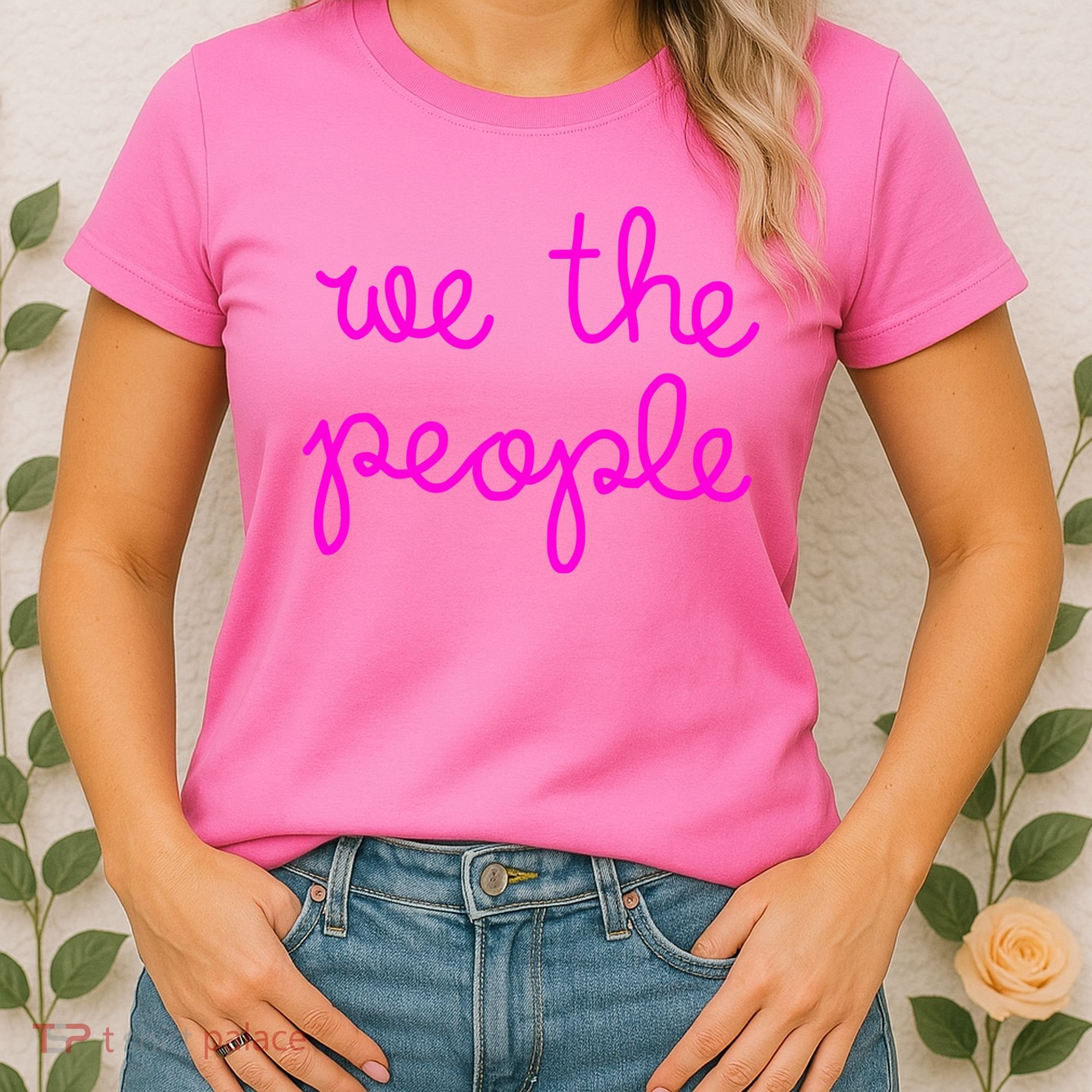 We The People Nicolle Wallace Pink Imprint Women's T-Shirt