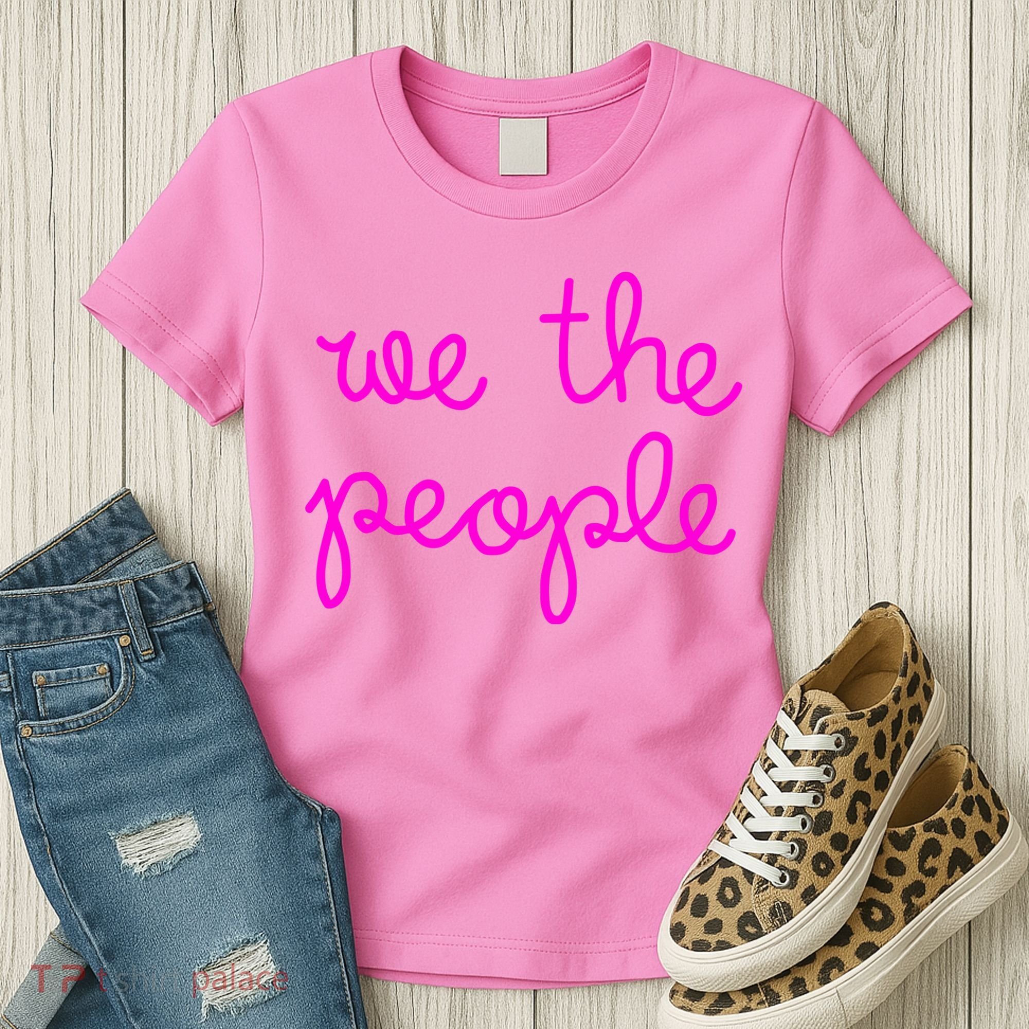 We The People Nicolle Wallace Pink Imprint Women's T-Shirt