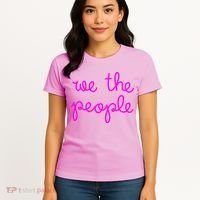 We The People Nicolle Wallace Pink Imprint Women's T-Shirt thumb 4