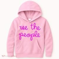 We The People Nicolle Wallace Pink Imprint Kids Hoodie thumb 0