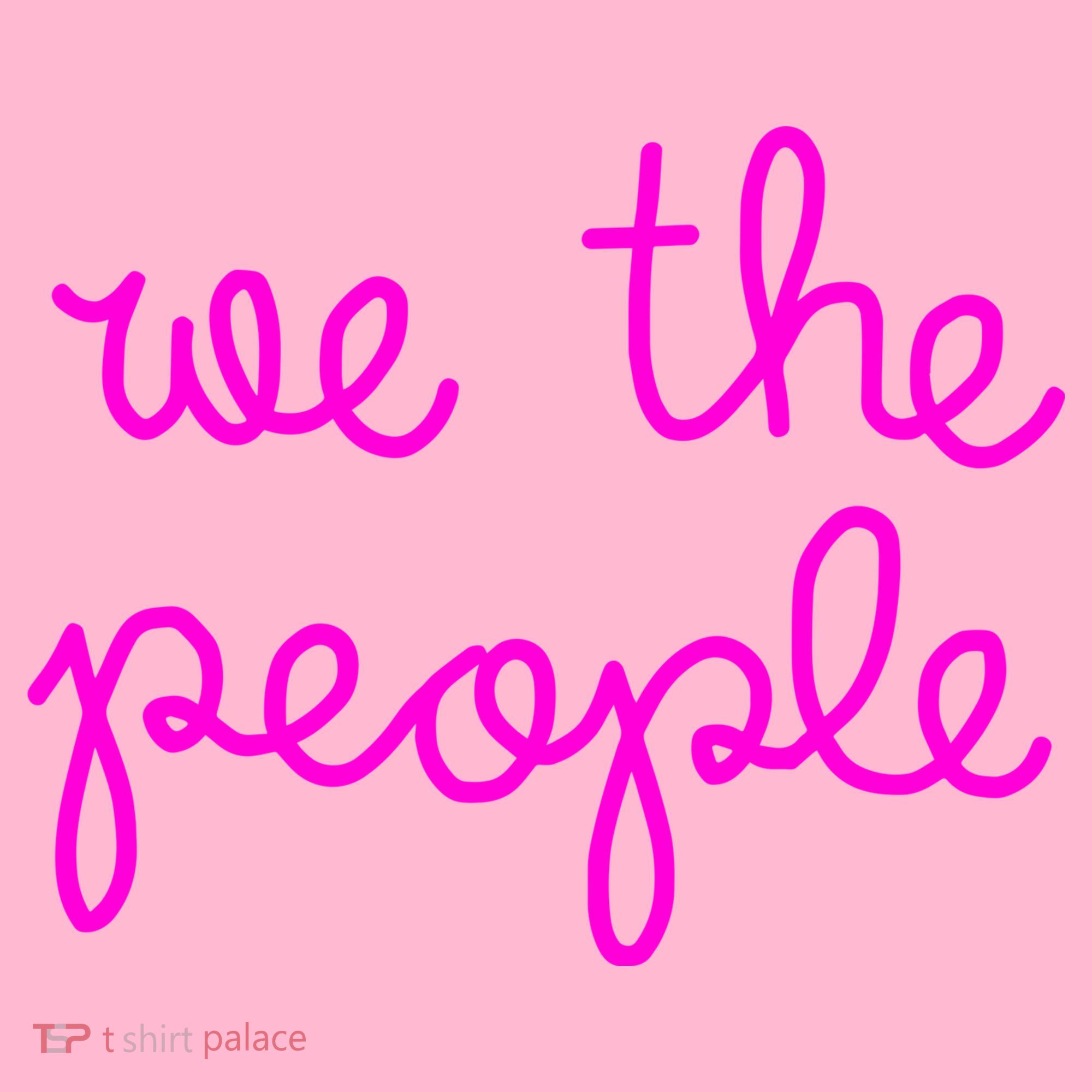 We The People Nicolle Wallace Pink Imprint Kids T-Shirt