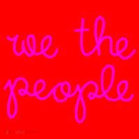We The People Nicolle Wallace Pink Imprint Santa Hat thumb 1
