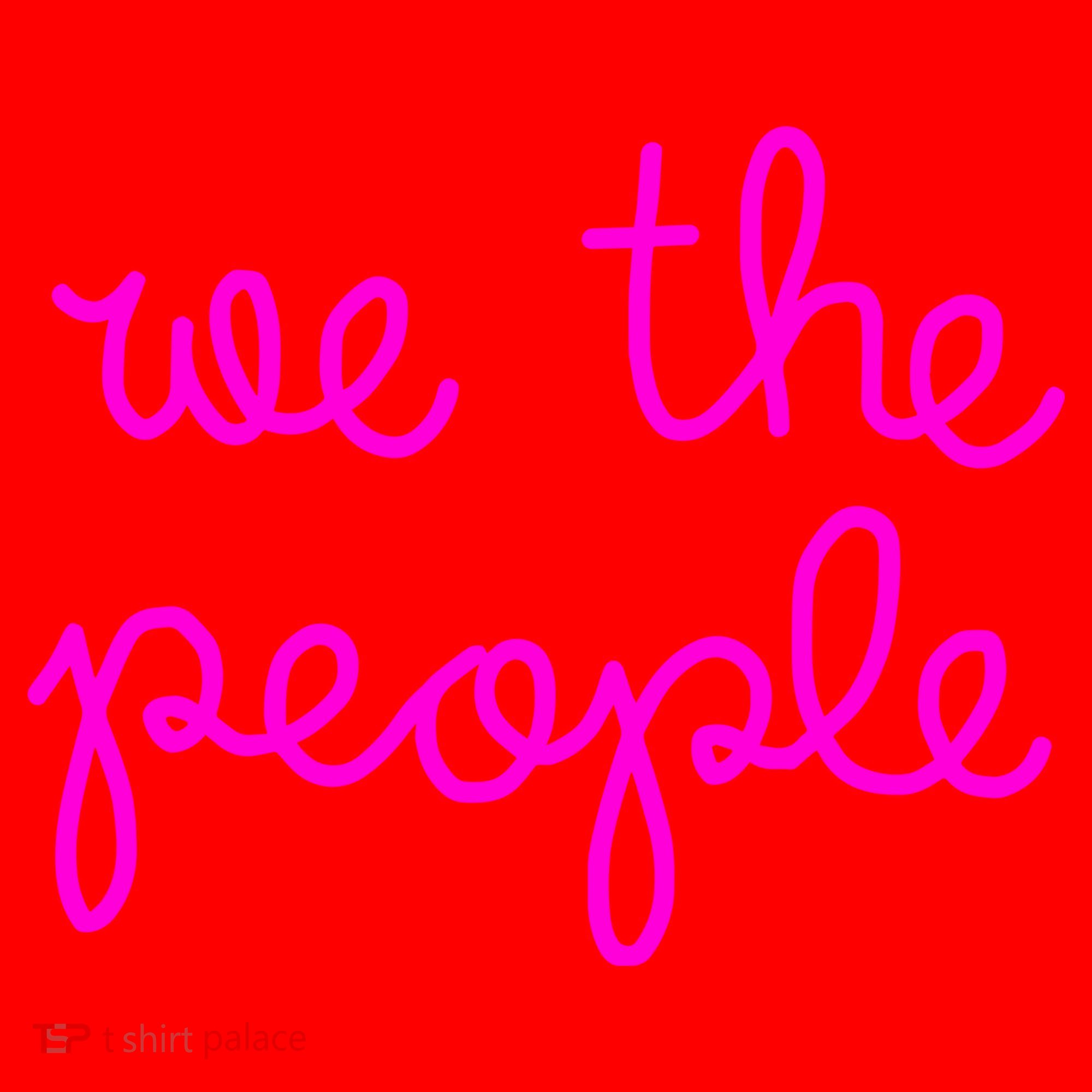 We The People Nicolle Wallace Pink Imprint Santa Hat