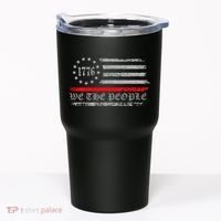 We The People Red Line Betsy Ross Tumbler thumb 0