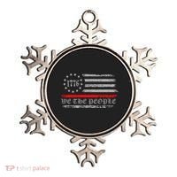 We The People Red Line Betsy Ross Ornament thumb 0