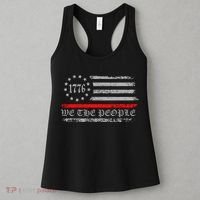 We The People Red Line Betsy Ross Women's Tank Top thumb 3