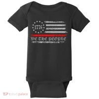 We The People Red Line Betsy Ross Baby Bodysuit thumb 0