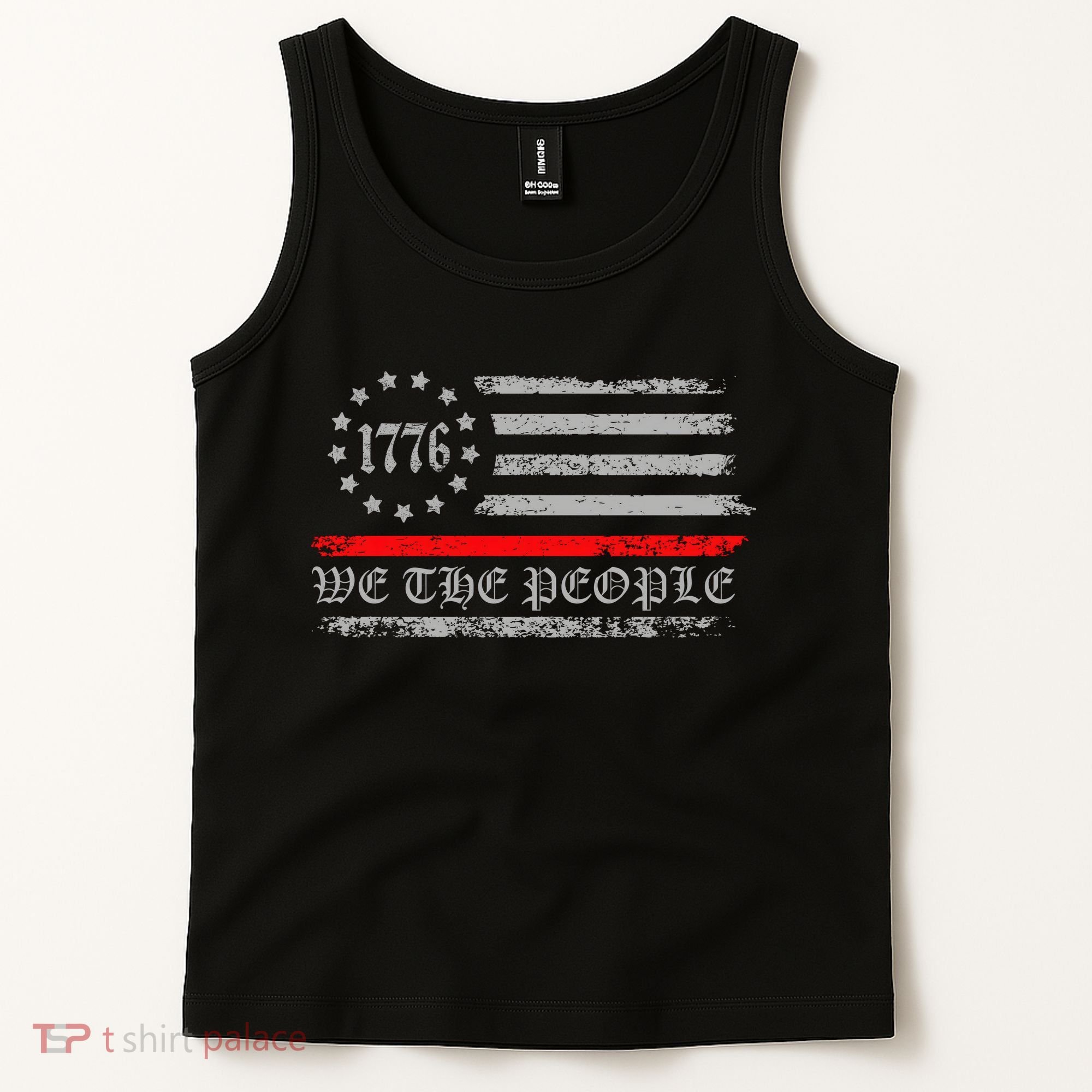 We The People Red Line Betsy Ross Tank Top