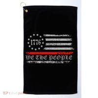 We The People Red Line Betsy Ross Golf Towel thumb 0