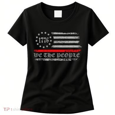 We The People Red Line Betsy Ross Women's T-Shirt