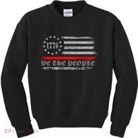 We The People Red Line Betsy Ross Kids Sweatshirt thumb 0