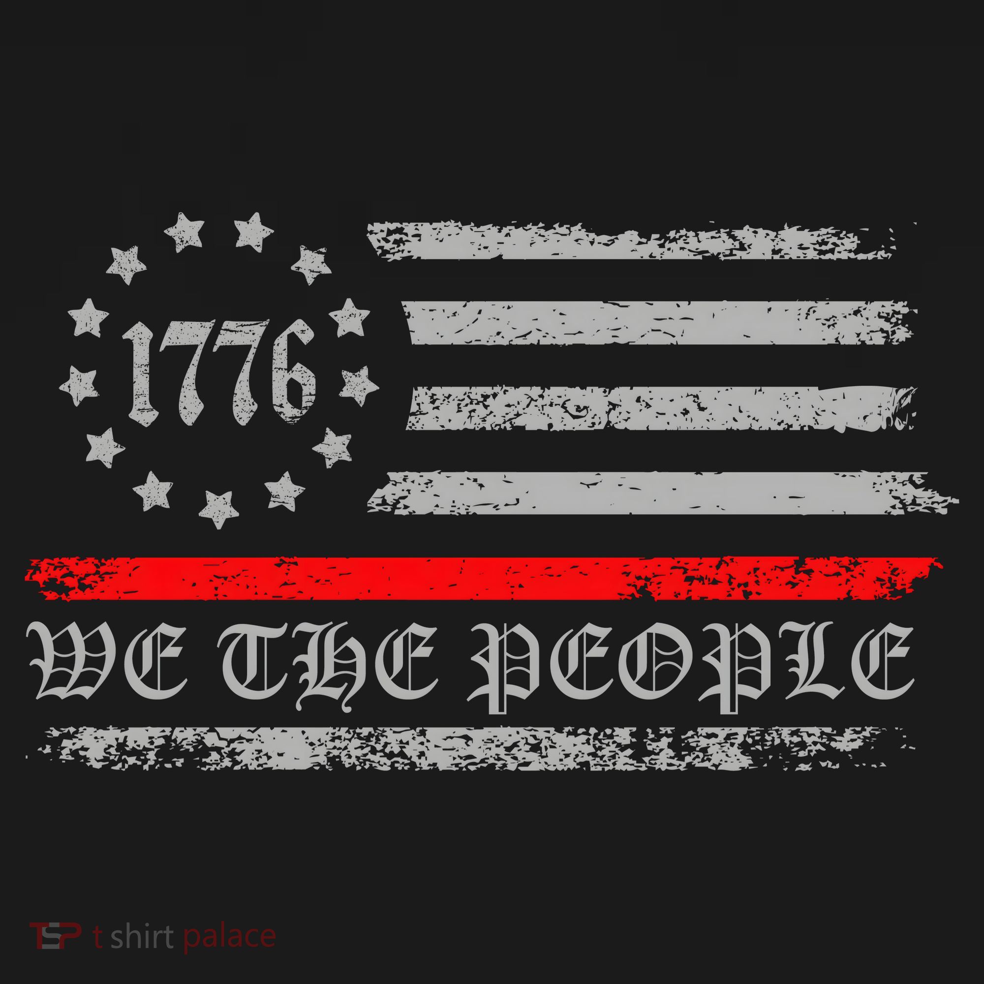 We The People Red Line Betsy Ross Kids Hoodie