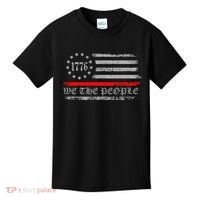 We The People Red Line Betsy Ross Kids T-Shirt thumb 0