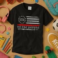 We The People Red Line Betsy Ross Kids T-Shirt thumb 3