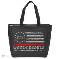 We The People Red Line Betsy Ross Tote Bag thumb 0