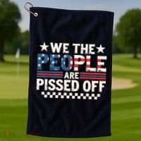We The People Are Pissed Off Golf Towel thumb 1