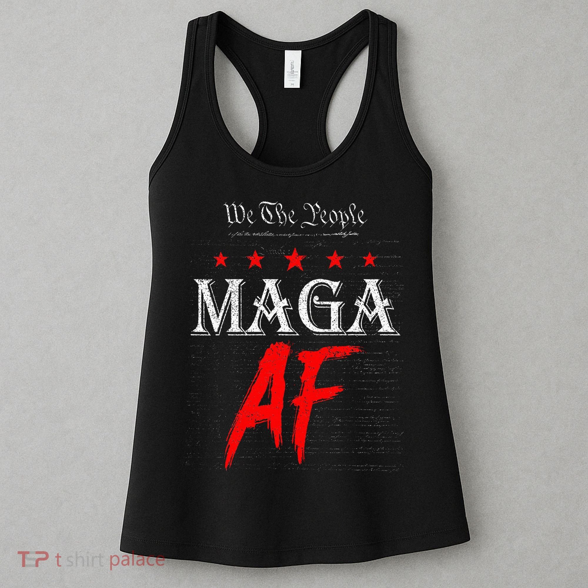 We The People Maga Af Us Flag We The People Maga Af Women's Tank Top