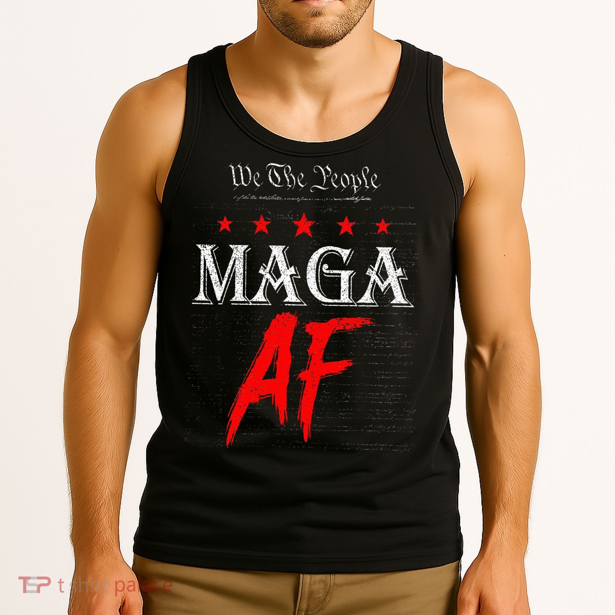 We The People Maga Af Us Flag We The People Maga Af Tank Top