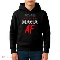 We The People Maga Af Us Flag We The People Maga Af Kids Hoodie thumb 4