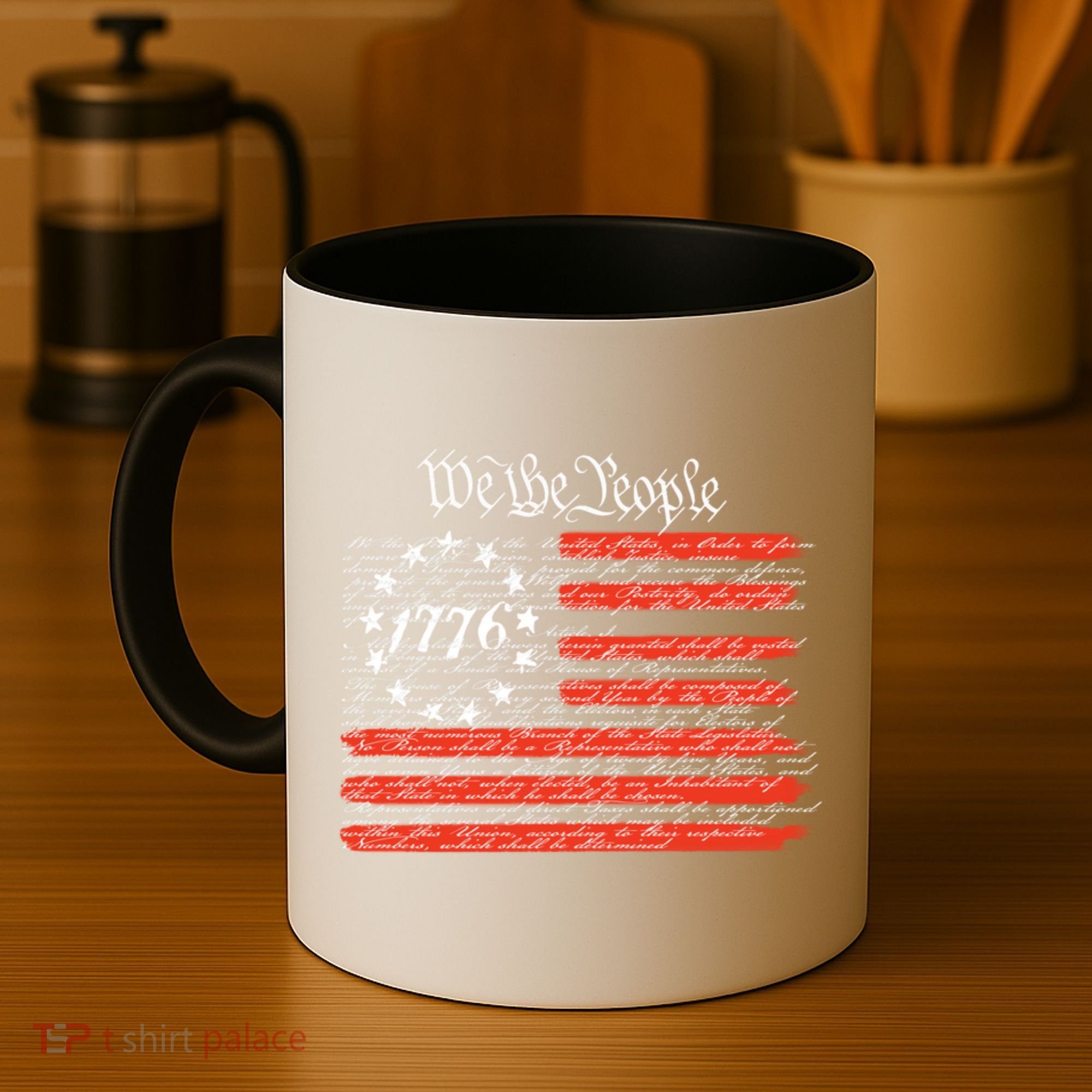 We The People American Flag Constitution Coffee Mug