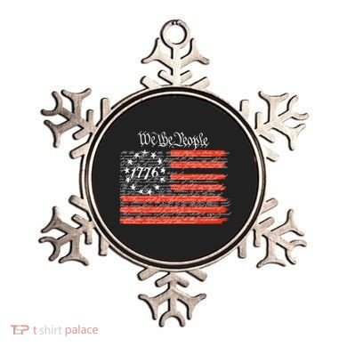 We The People American Flag Constitution Ornament
