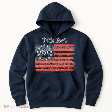 We The People American Flag Constitution Hoodie