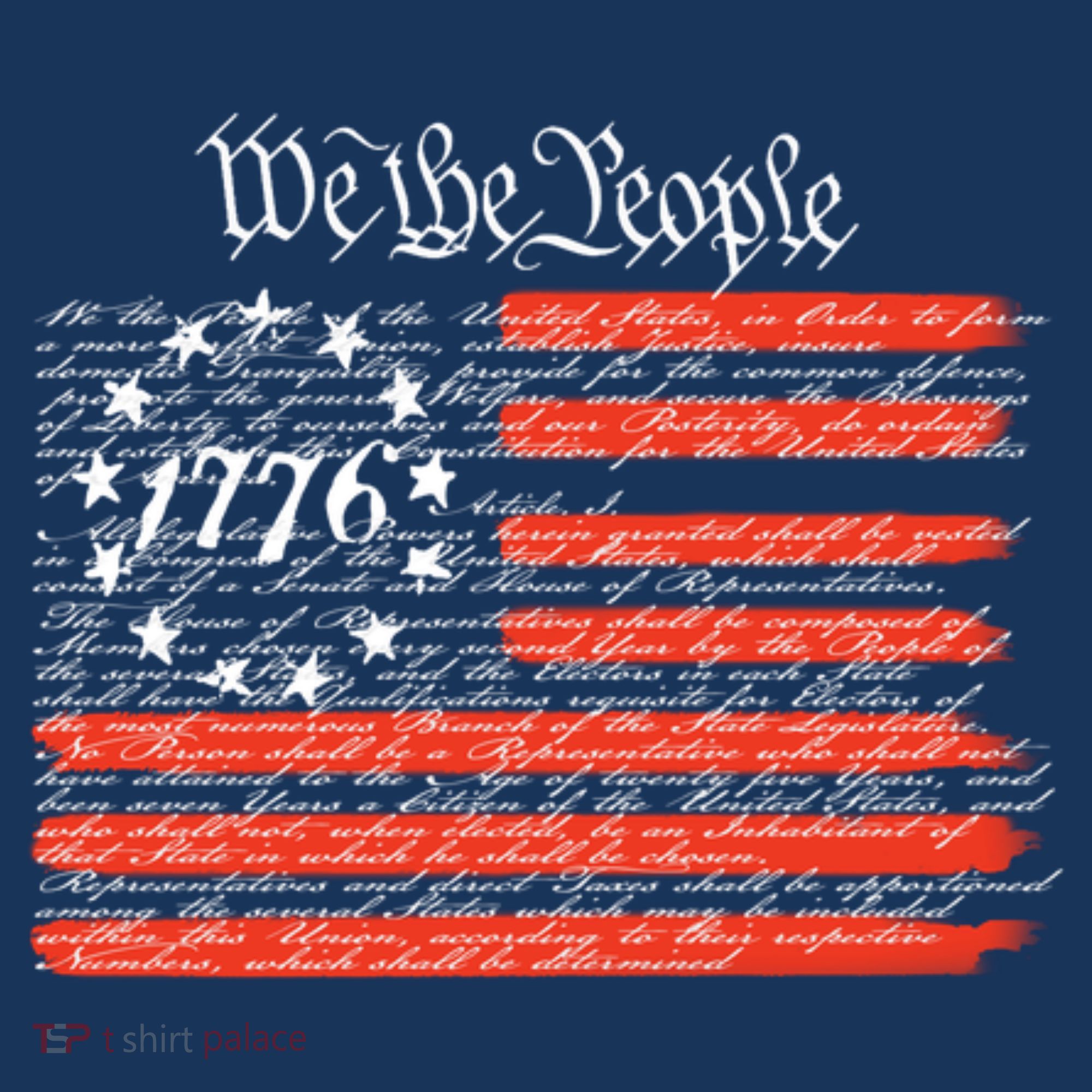 We The People American Flag Constitution Apron