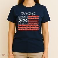 We The People American Flag Constitution T-Shirt thumb 4