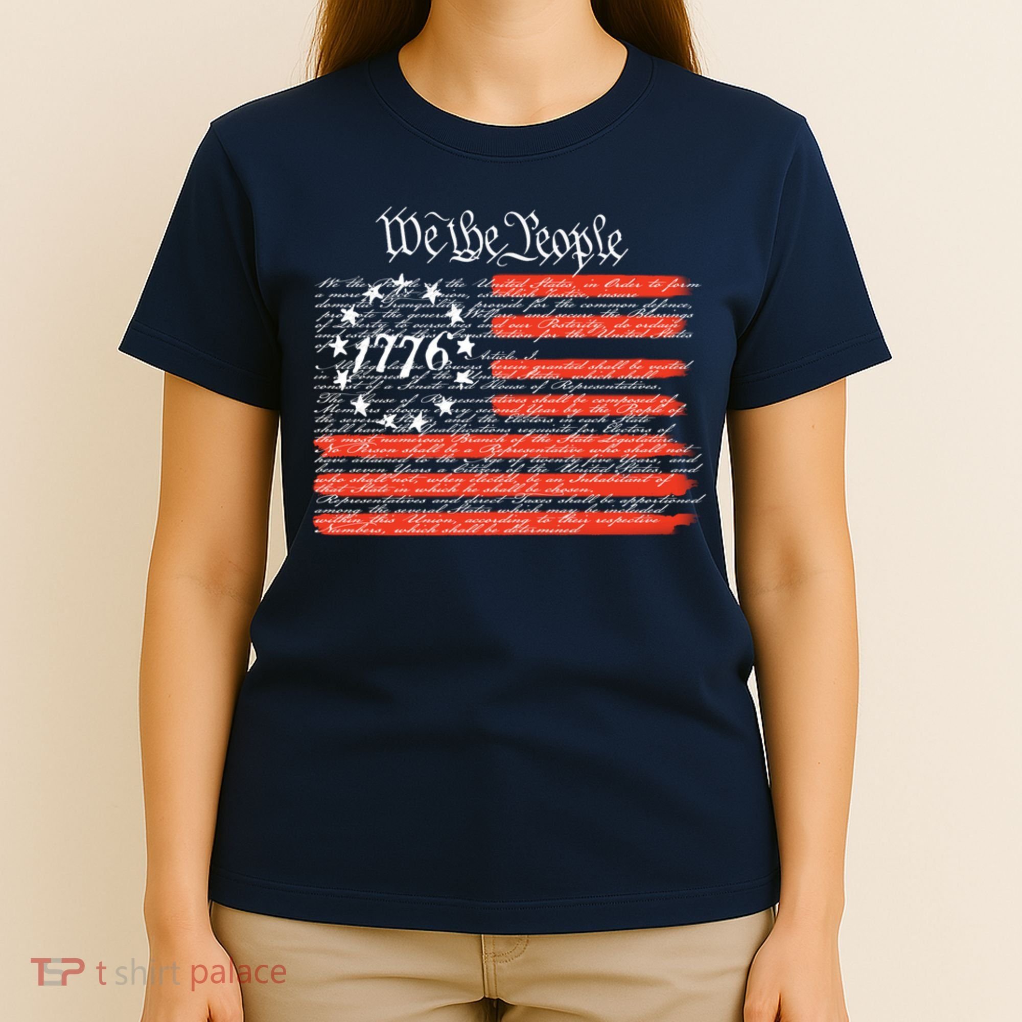 We The People American Flag Constitution T-Shirt