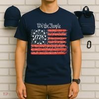 We The People American Flag Constitution T-Shirt thumb 6