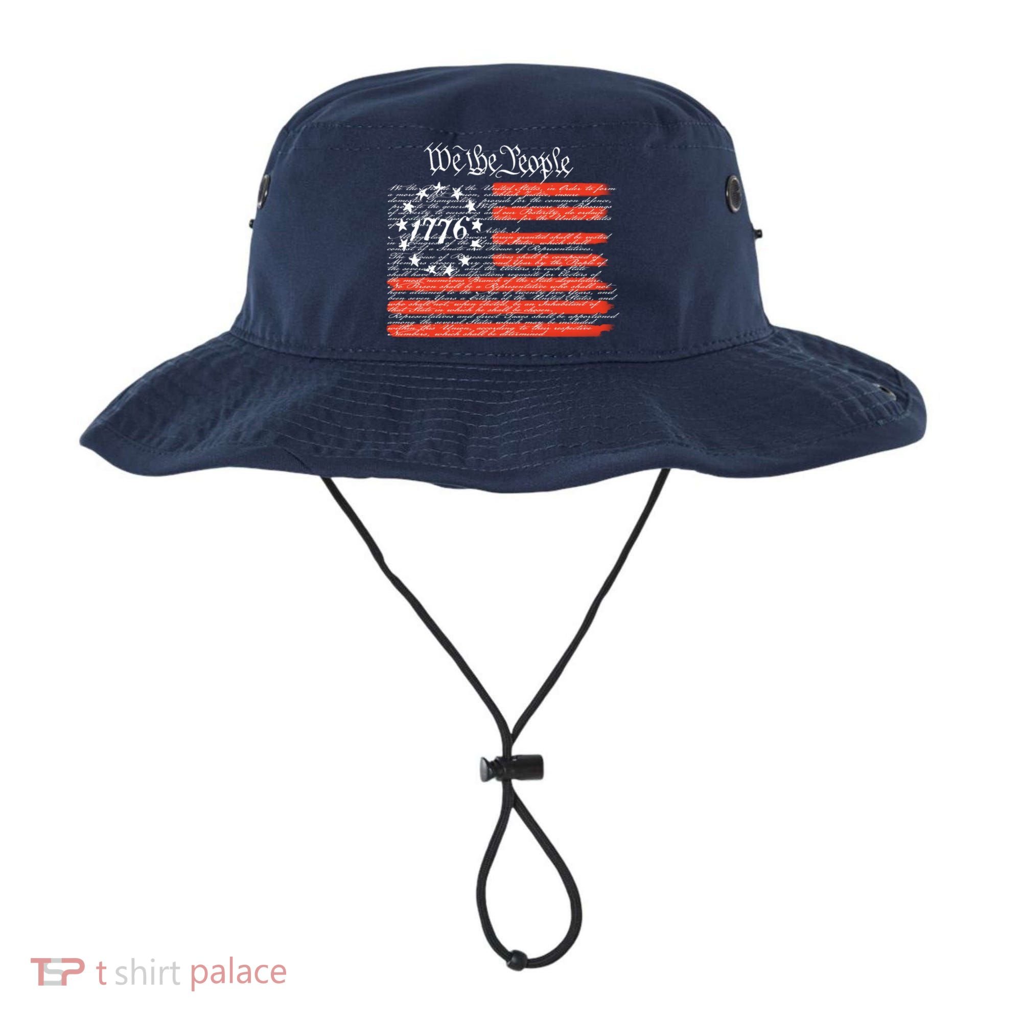 We The People American Flag Constitution Bucket Hat