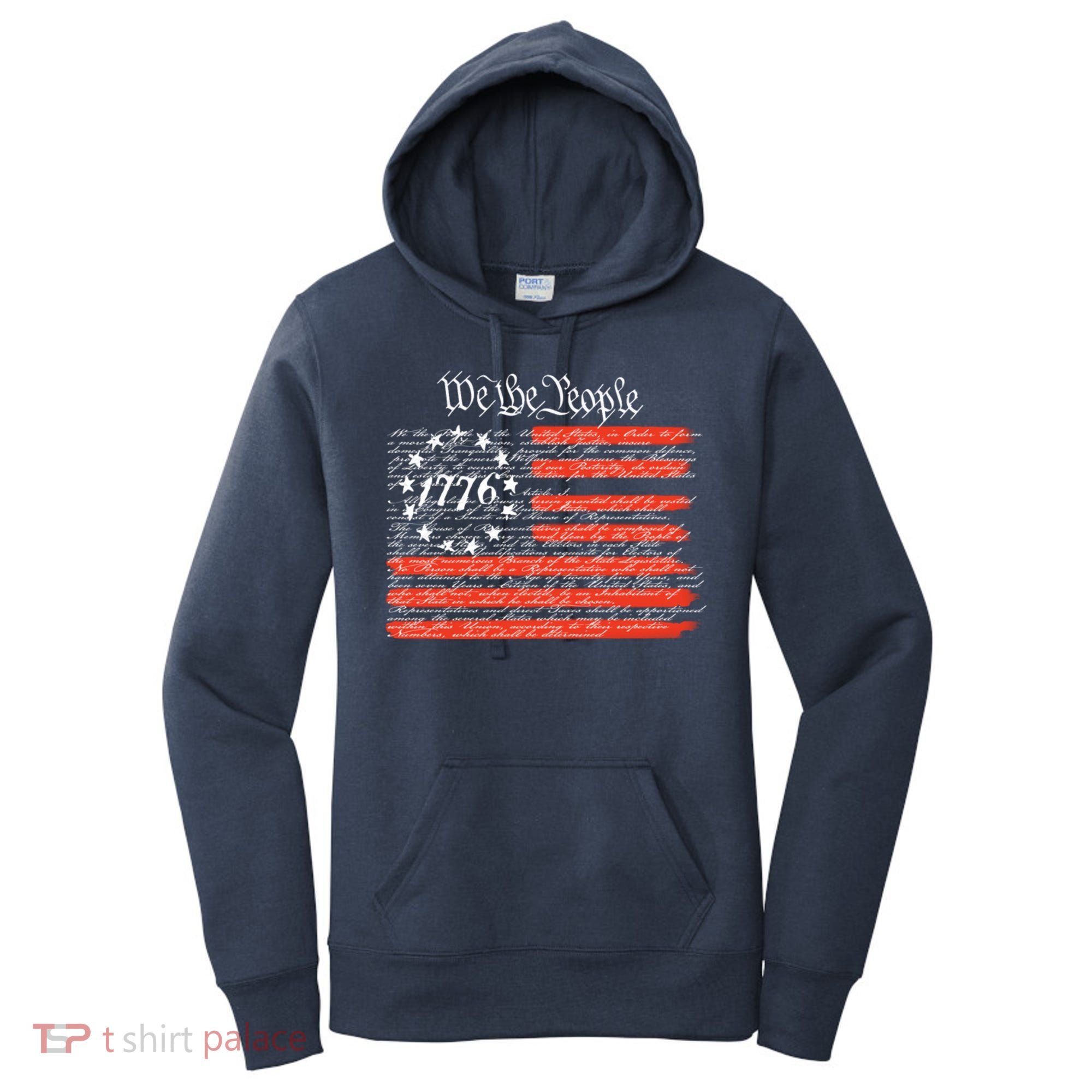 We The People American Flag Constitution Women's Hoodie