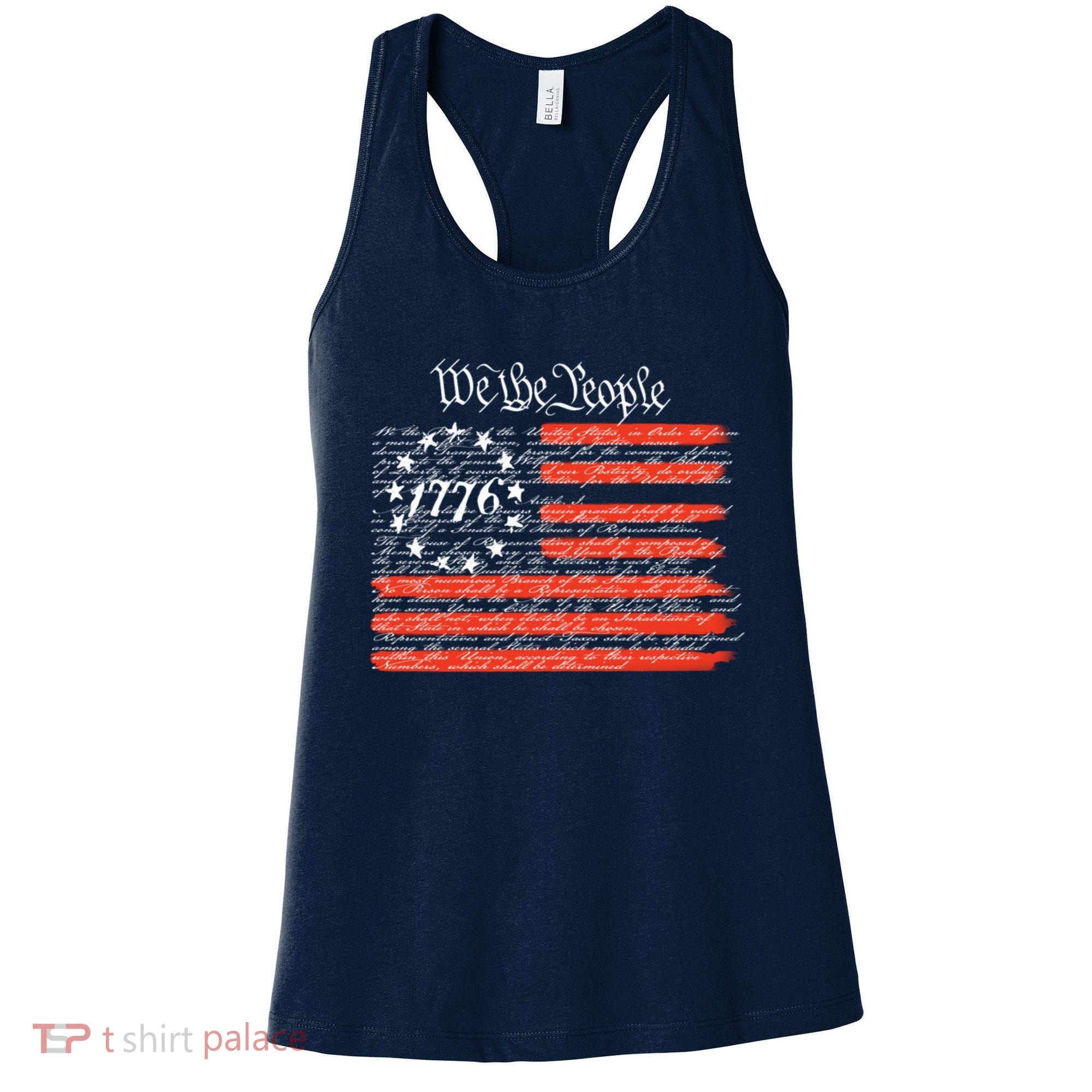 We The People American Flag Constitution Women's Tank Top