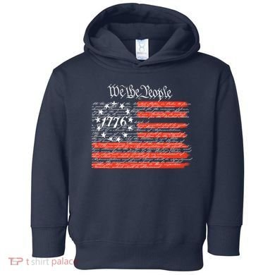 We The People American Flag Constitution Toddler Hoodie