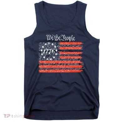 We The People American Flag Constitution Tank Top
