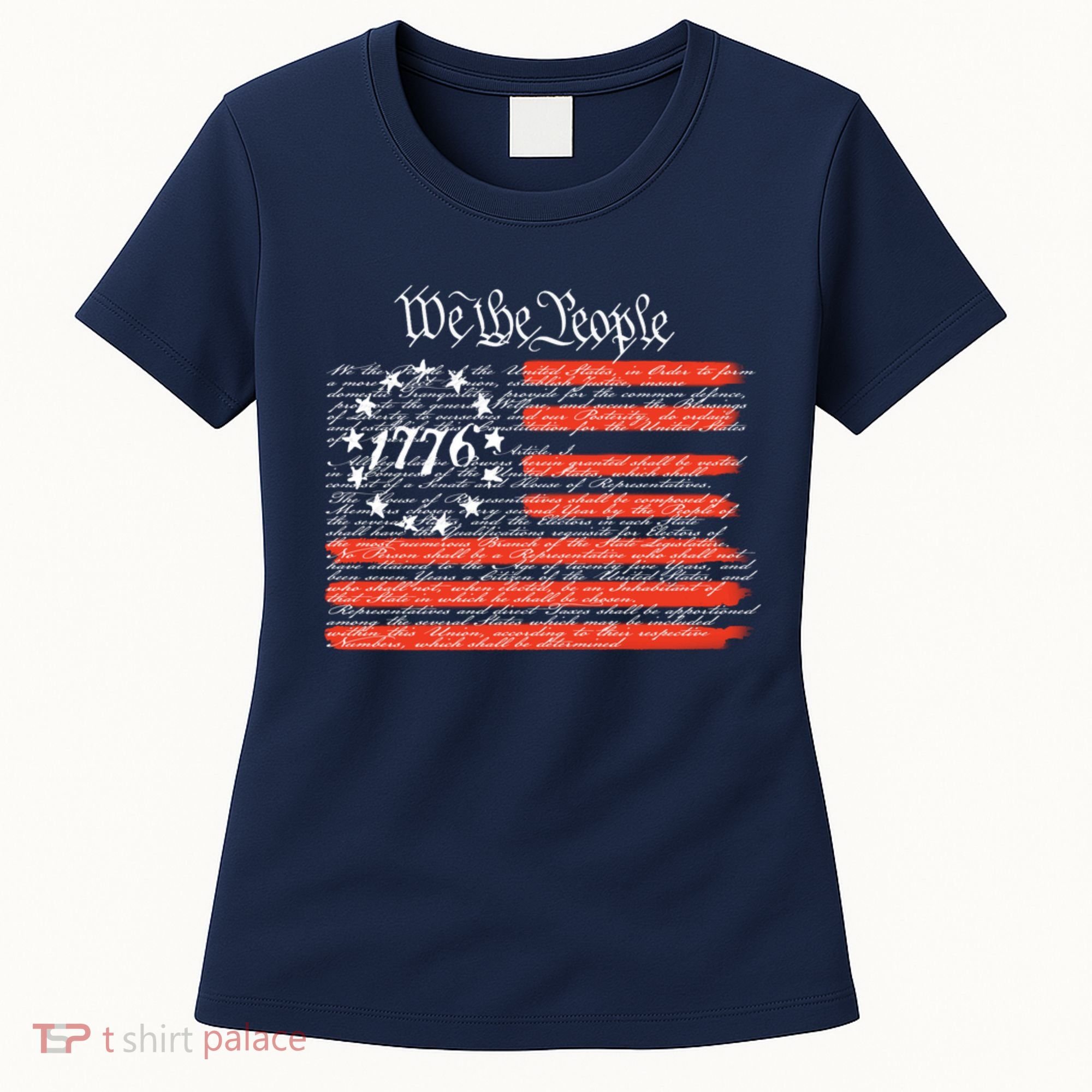 We The People American Flag Constitution Women's T-Shirt