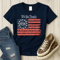 We The People American Flag Constitution Women's T-Shirt thumb 3