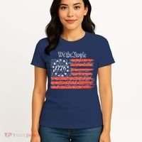 We The People American Flag Constitution Women's T-Shirt thumb 4