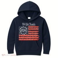 We The People American Flag Constitution Kids Hoodie thumb 0