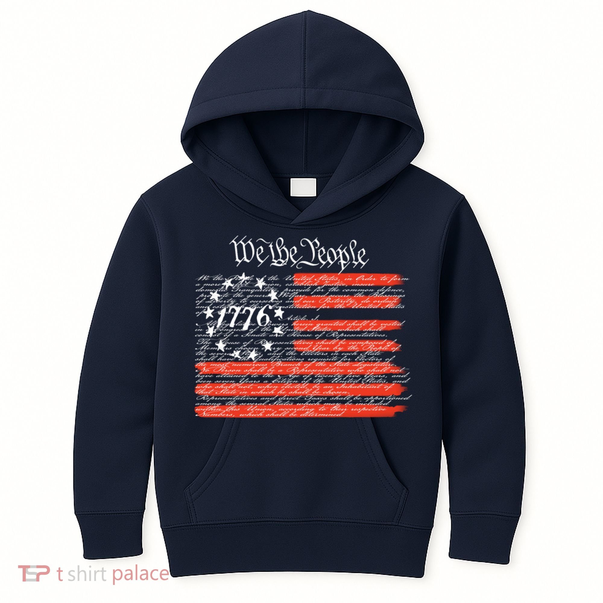 We The People American Flag Constitution Kids Hoodie