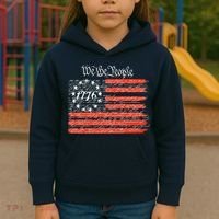 We The People American Flag Constitution Kids Hoodie thumb 3