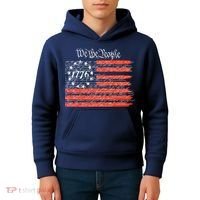 We The People American Flag Constitution Kids Hoodie thumb 4