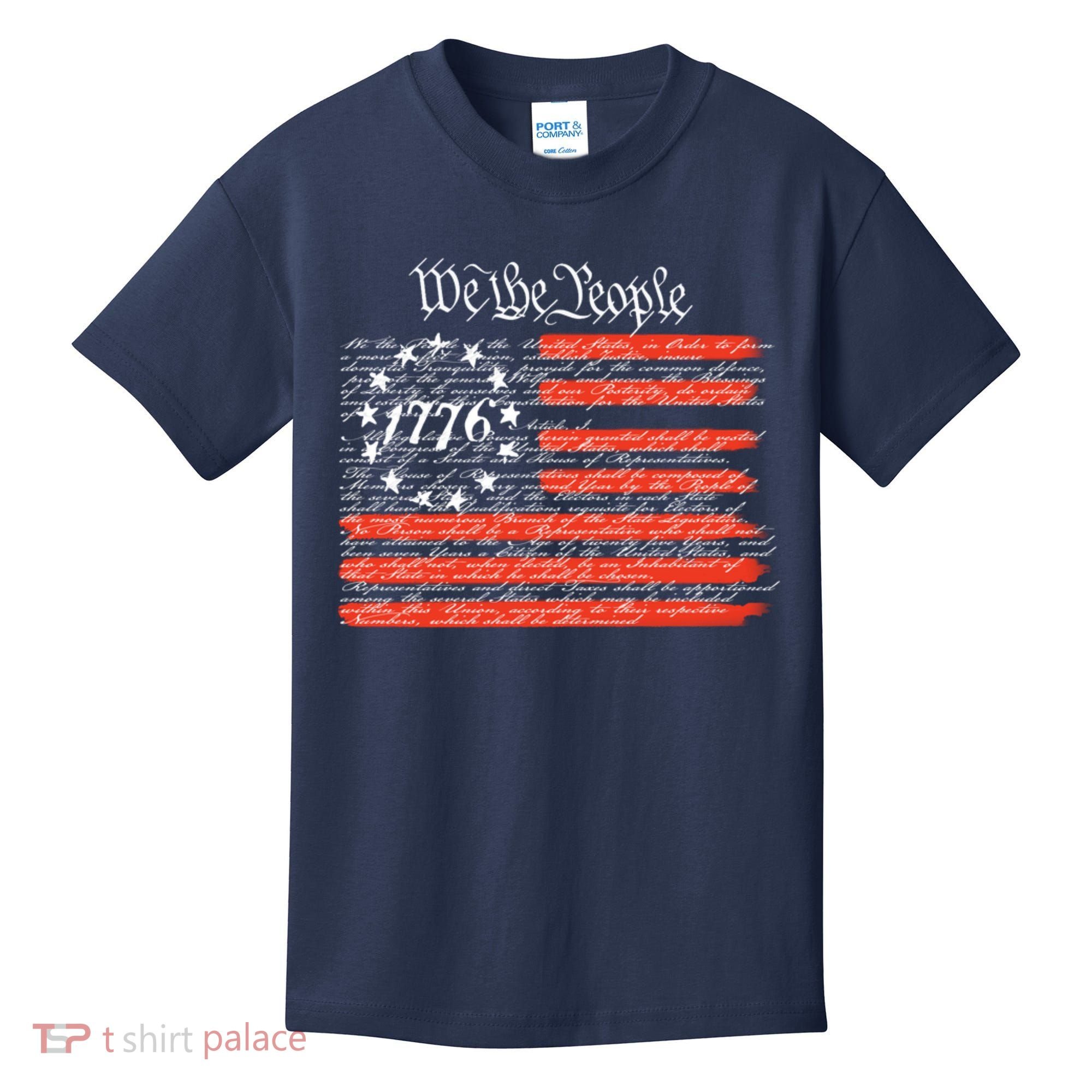 We The People American Flag Constitution Kids T-Shirt