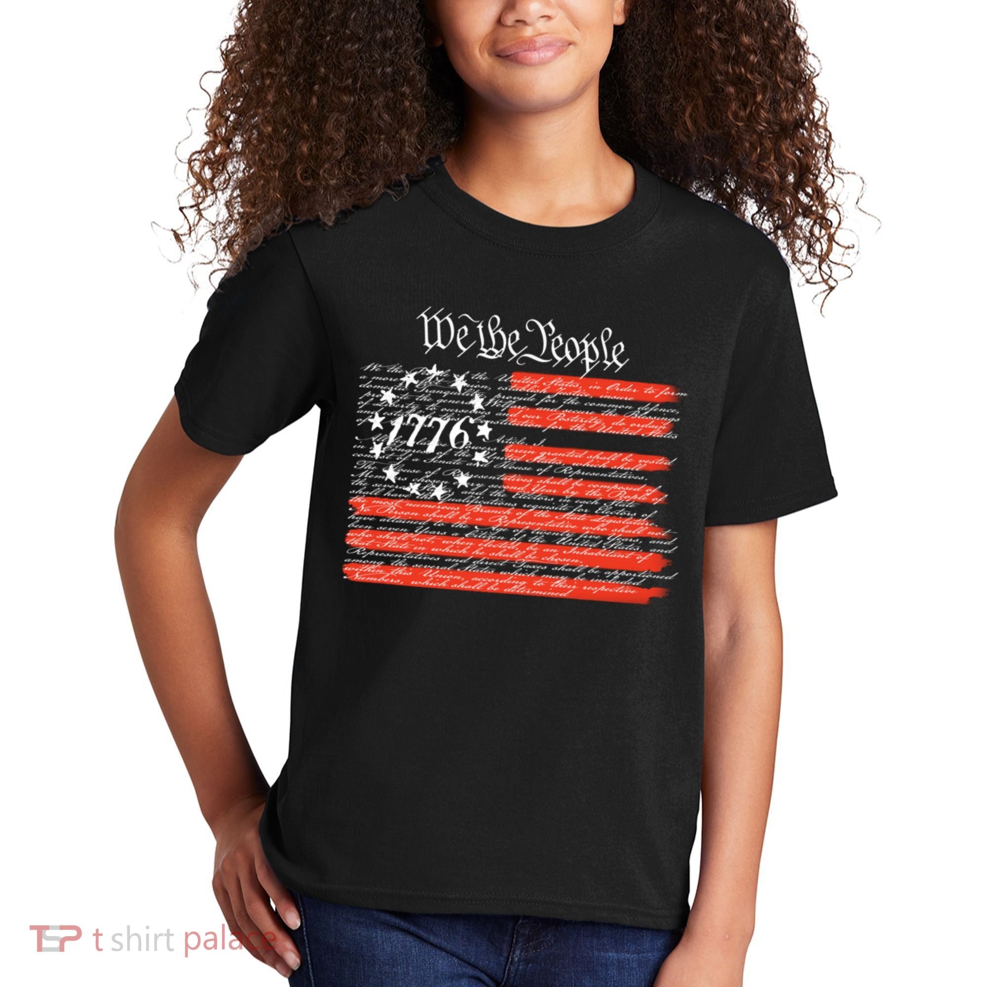 We The People American Flag Constitution Kids T-Shirt