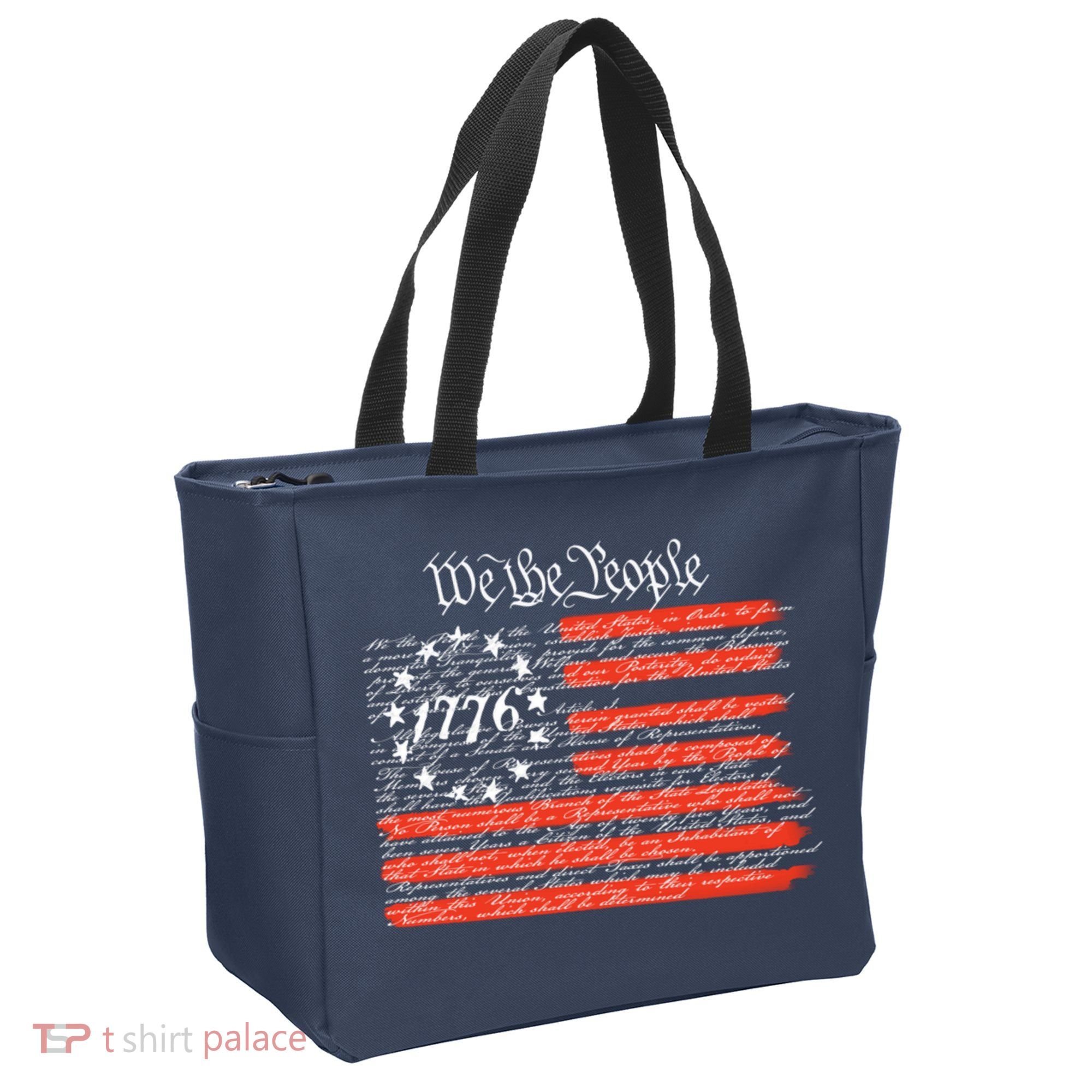 We The People American Flag Constitution Tote Bag