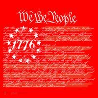 We The People American Flag Constitution Santa Hat thumb 1