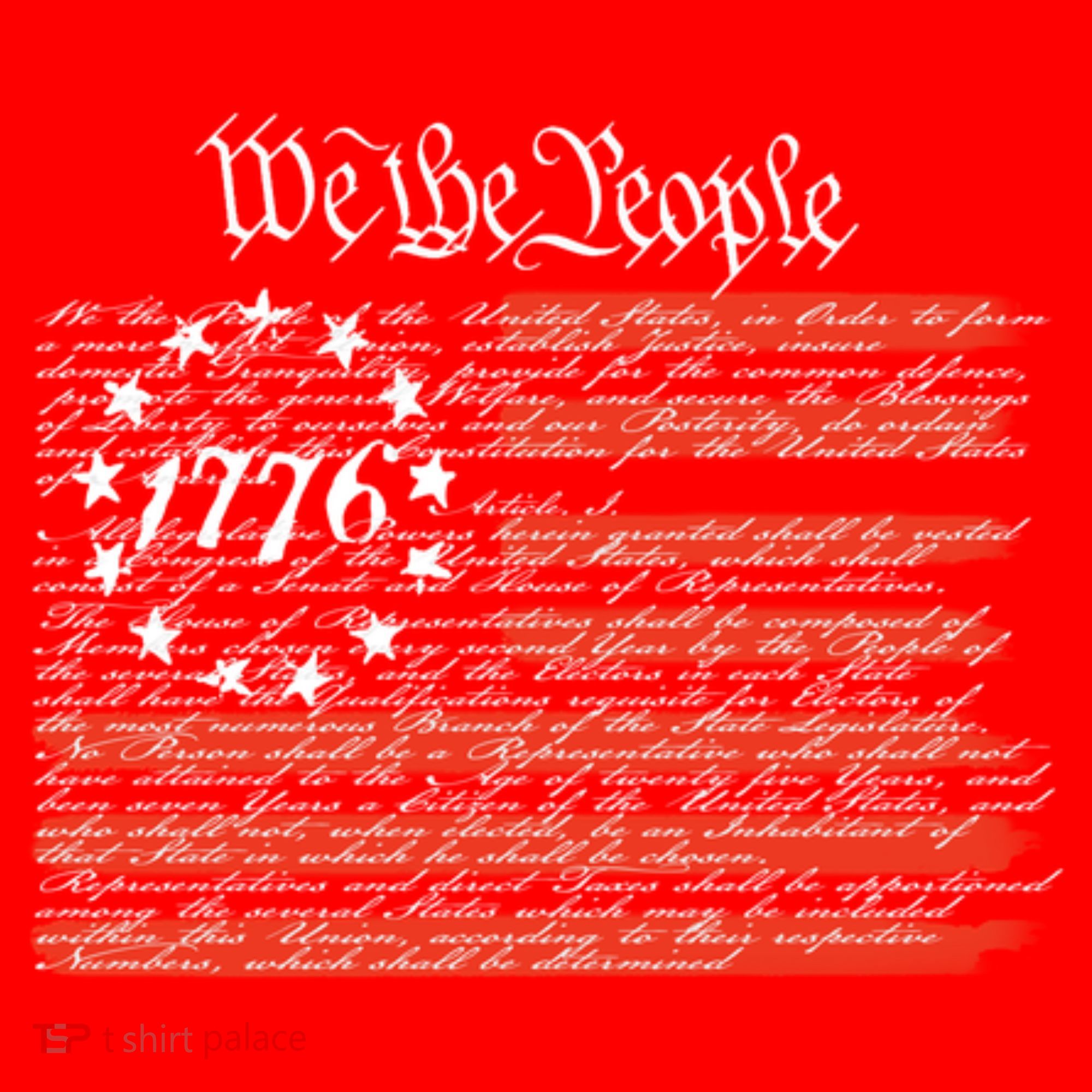 We The People American Flag Constitution Santa Hat