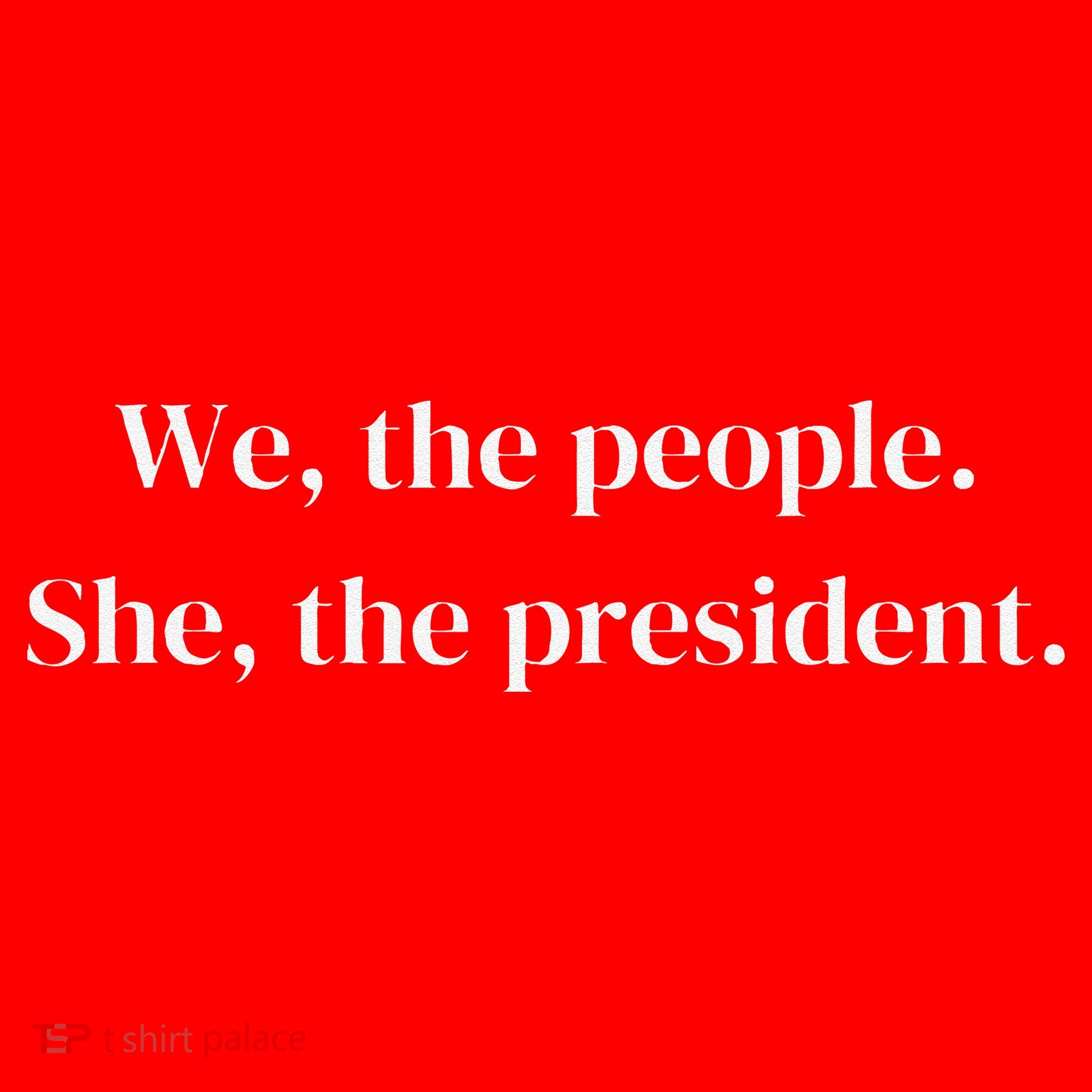 We The People She The President Vote Her In Santa Hat