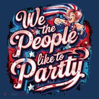 We The People Like To Party Patriotic USA America  T-Shirt thumb 7
