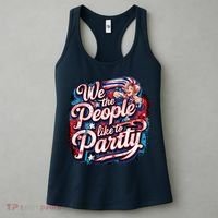 We The People Like To Party Patriotic USA America  Women's Tank Top thumb 3